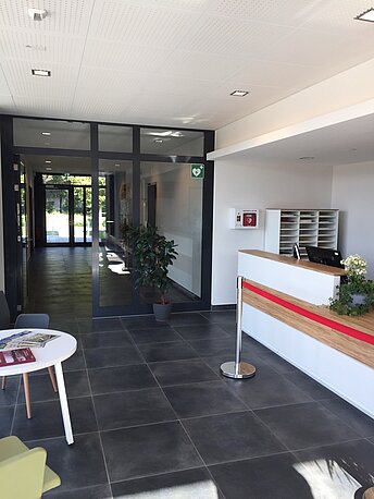 Empfangstresen im Rathaus