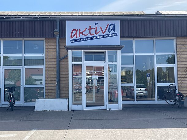 Eingang zum Aktiva Gesundheitszentrum in Nienburg Eingang zum Aktiva Gesundheitszentrum in Nienburg