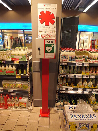 AED Gerät Obst-Abteilung AED Gerät Obst-Abteilung