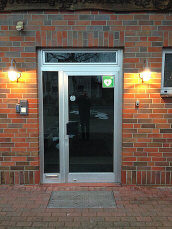 Eingang Feuerwehr Gerätehaus Deutsch Evern 