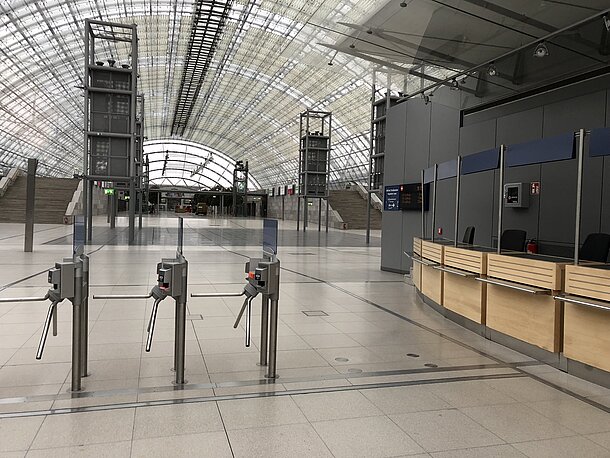 Leipziger Messe Glashalle Eingang West