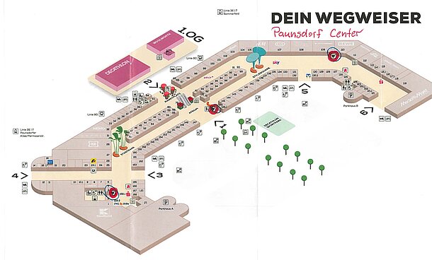 Paunsdorf Center_Wegweiser