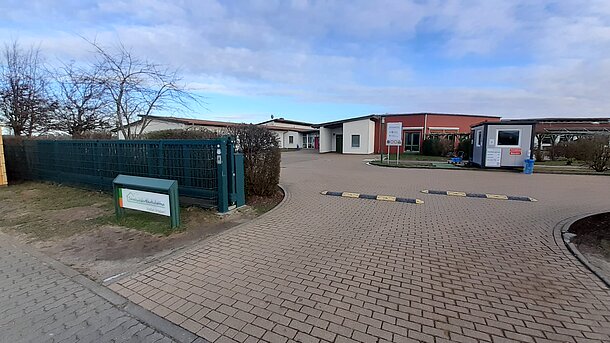 Betriebsgelände der Stralsunder Werkstätten im Speisesaal