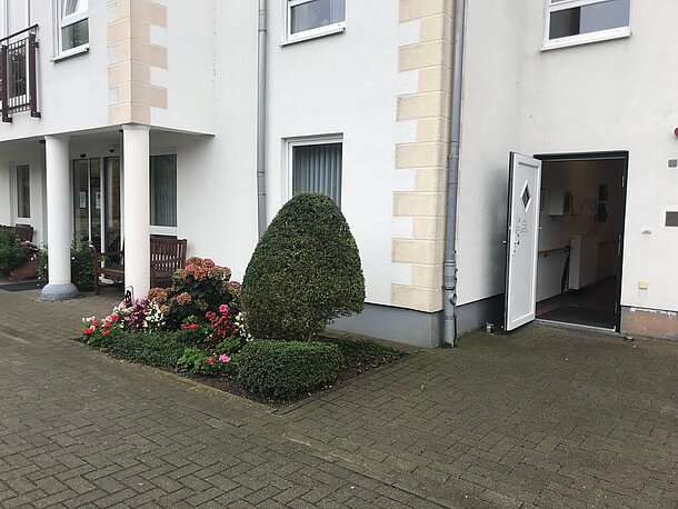 Eingang vom Haus