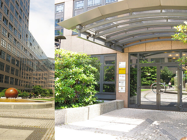 Einang in das Dienstgebäude Einang in das Dienstgebäude