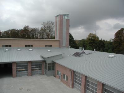 Die Fahrzeughallen der Feuerwehr Lüneburg Mitte
